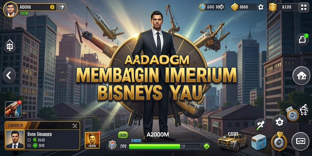 Tampilan gameplay A200M yang menarik dan interaktif dalam genre Tycoon.