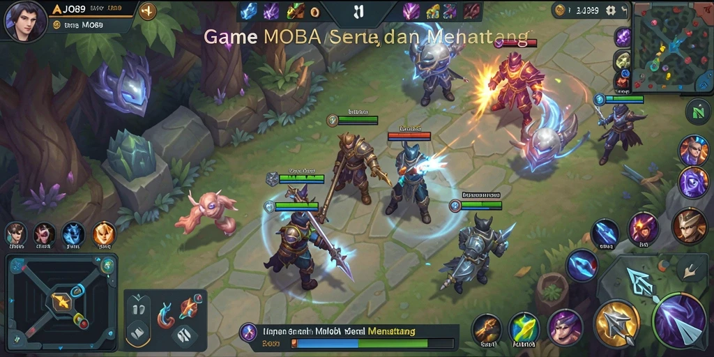 Gameplay seru dan menantang di AJO89 dengan aksi MOBA yang menegangkan.