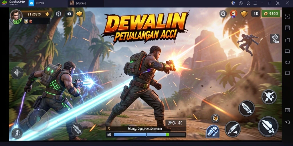 Tampilan gameplay DEWALIN yang mendebarkan dan menantang.