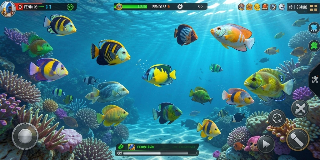 Gameplay seru menembak ikan dalam FENDI188.