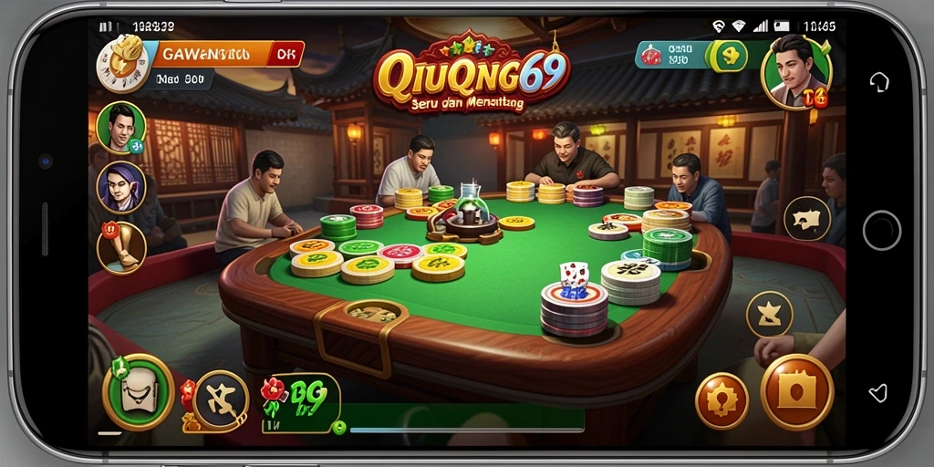 Tampilan gameplay GAWANG69 yang penuh aksi QiuQiu.