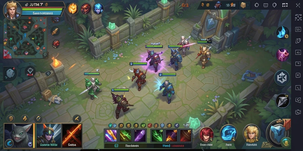 Tampilan gameplay seru di JUTA7 dengan strategi tim yang mendebarkan.