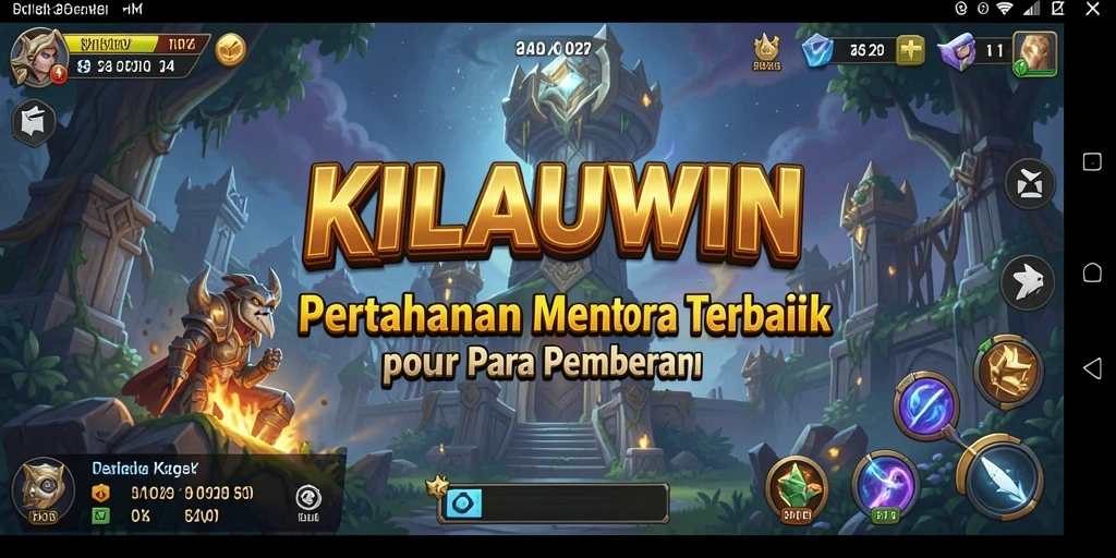 Tampilan gameplay KILAUWIN dalam pertempuran Tower Defense yang mendebarkan.