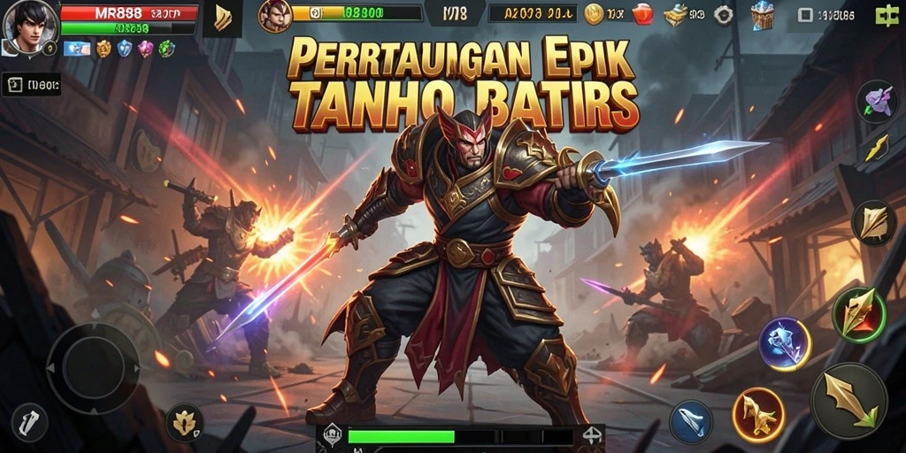 Tangkapan layar epik dari gameplay Fighting di MR888 dengan karakter beraksi.