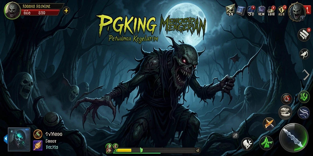 Tampilan gameplay menakutkan dari PGKING yang penuh ketegangan.