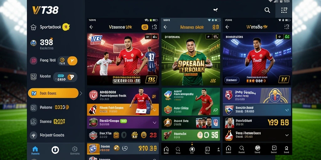 Tampilan menarik dari gameplay Sportsbook di VT38.